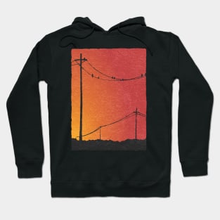 Power Lines Sunset Hoodie